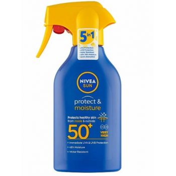 Hlavný obrázok Nivea Sun Protect&Moisture hydratačné mlieko na opaľovanie v spreji SPF50+ 270ml