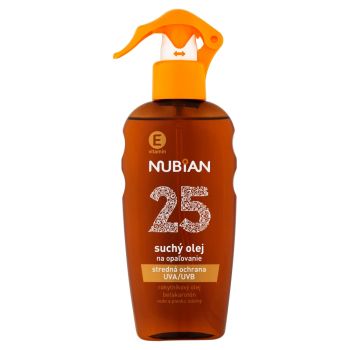 Hlavný obrázok Nubian Suchý olej na opaľovanie v spreji SPF25 200 ml