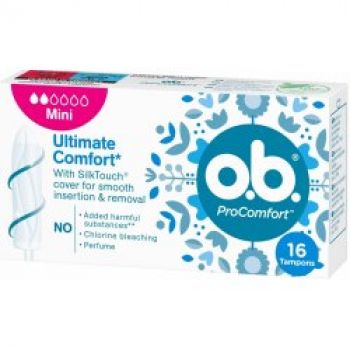 Hlavný obrázok o.b. ProComfort Ultimate Comfort Mini tampóny 16ks