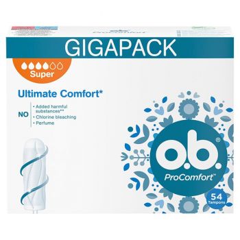 Hlavný obrázok o.b. ProComfort Ultimate Comfort Super tampóny 54ks