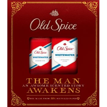 Hlavný obrázok Old Spice Whitewater voda po holení 100ml,stick 50ml Darčeková kazeta pre mužov