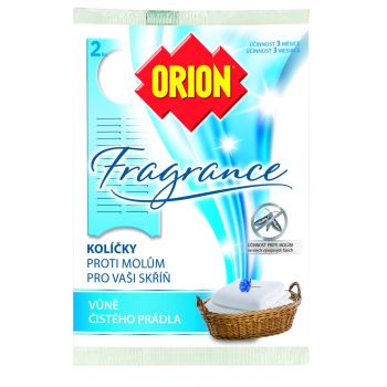 Hlavný obrázok Orion Fragrance štipec proti moliam s vôňou čistého prádla 2ks