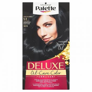 Hlavný obrázok Palette DELUXE 1-1 Modročierná farba na vlasy /909/