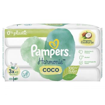 Hlavný obrázok Pampers hygiene vlhčené obrúsky s kokosovým olejom 3x44ks