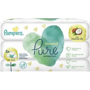 Hlavný obrázok Pampers vlhčené obrúsky 3x42ks Coconut Pure