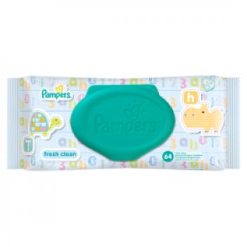 Hlavný obrázok Pampers vlhčené obrúsky Fresh Clean s klipom 64ks