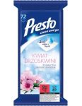 Presto 2v1 vlhčené obrúsky Univerzálne Kvet Broskyne 72ks