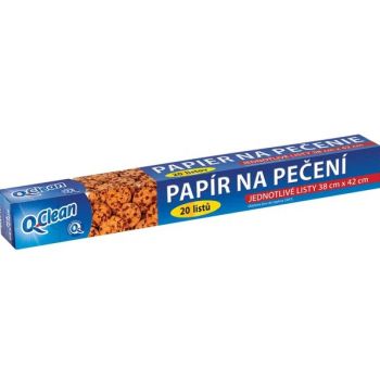 Hlavný obrázok Q Clean papier na pečenie 38cmx42cm 20ks