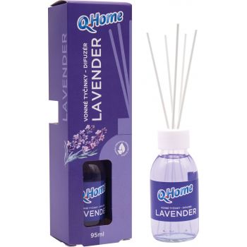 Hlavný obrázok Q Home Levanduľa difuzér vonné tyčinky 95ml