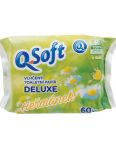 Q Soft Deluxe Harmanček vlhčený toaletný papier 60ks