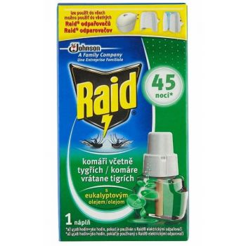 Hlavný obrázok Raid elektrická tekutá náplň 45 nocí s eukalyptovým olejom 27ml