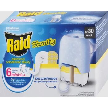 Hlavný obrázok Raid Family elektrický strojček s tekutou náplňou bez parfumácie 30 nocí 21ml