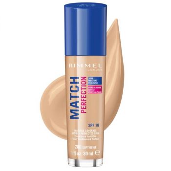 Hlavný obrázok Rimmel Match Perfection 200 Soft Beige SPF20 make-up 30ml