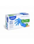 Rukavice hygienické 100ks Nitril L Wimex nepudrované modré 68142