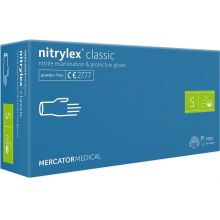 loader for Rukavice hygienické 100ks Nitril S Mercator Classic nepudrované modré 4407