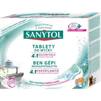Hlavný obrázok Sanytol Dezinfekčné tablety do umývačky riadu 4v1 40ks