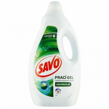 Hlavný obrázok Savo Biele, Farebné prádlo gél na pranie 3,5l 70 praní