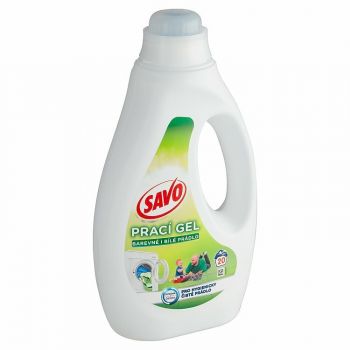 Hlavný obrázok Savo gél na pranie 1l Biele, Farebné prádlo 20 praní