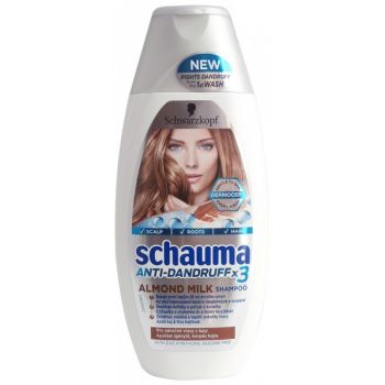 Hlavný obrázok Schauma šampón na vlasy proti lupinám 250ml Anti-Dandruffx3 Almond Milk 