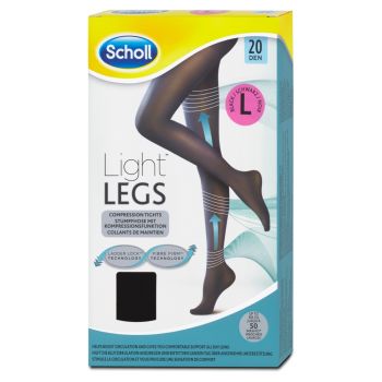 Hlavný obrázok Scholl Light Legs 20DEN kompresné pančuchové nohavice L čierne