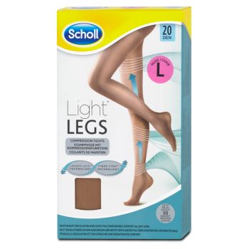 Hlavný obrázok Scholl Light Legs 20DEN kompresné pančuchové nohavice L telové