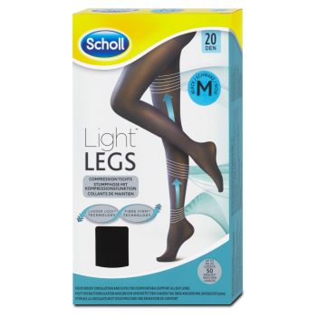 Hlavný obrázok Scholl Light Legs 20DEN kompresné pančuchové nohavice M čierne