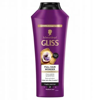 Hlavný obrázok Schwarzkopf Gliss Full Hair Wonder šampón na krehké vlasy 400ml