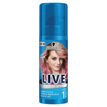 Hlavný obrázok Schwarzkopf Live Colour Spray Make-Up sprej na vlasy Cukríkovo Ružový 120 ml