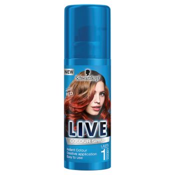 Hlavný obrázok Schwarzkopf Live Colour Spray Make-Up sprej na vlasy Ohnivočervený 120 ml