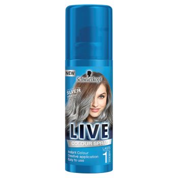 Hlavný obrázok Schwarzkopf Live Colour Spray Make-Up sprej na vlasy Silver Splash 120 ml