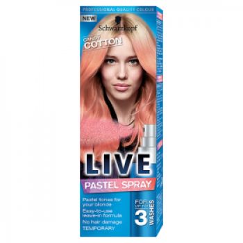 Hlavný obrázok Schwarzkopf Live Pastel Spray zmývateľná farba Cukrová Vata 125ml