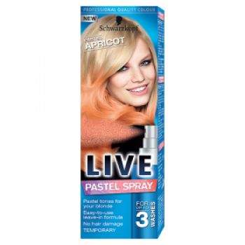 Hlavný obrázok Schwarzkopf Live Pastel Spray zmývateľná farba Pastelový Marhuľový 125ml