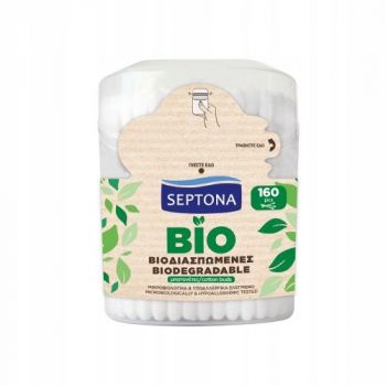 Hlavný obrázok Septona Bio rozložiteľné bavlnené vatové tyčinky box 160ks 6098