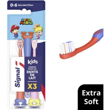 Hlavný obrázok Signal Kids Super Mario Tripack extra soft zubné kefky 3ks