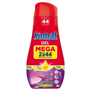 Hlavný obrázok Somat ALL IN 1 Mega Lemon & Lime gél do umývačky riadu 2x790ml