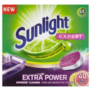 Hlavný obrázok Sunlight tablety do umývačky Extra Power Citrus 40ks