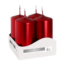 loader for Sviečka adventná Metalická Červená 4ks