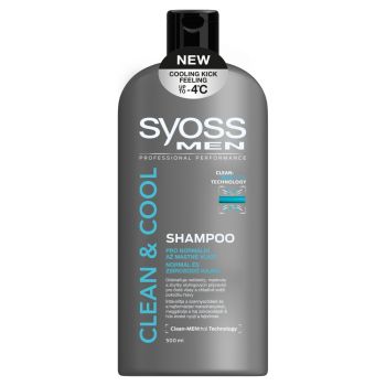Hlavný obrázok Syoss Men Clean & Cool šampón pre normálne až mastné vlasy 500ml