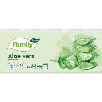 Hlavný obrázok Tento Family hygienické vreckovky Aloe Vera 3-vrstvové 10ks