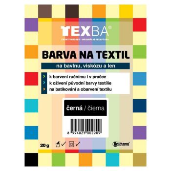 Hlavný obrázok Texba farba na textil čierna 20g