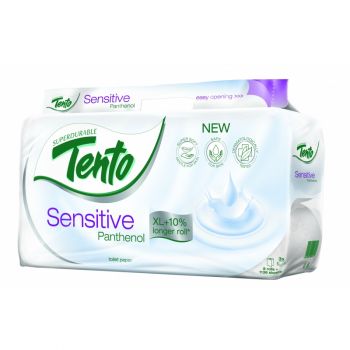 Hlavný obrázok Toaletný papier Tento 8ks Sensitive Pantenol 3 vrstvový