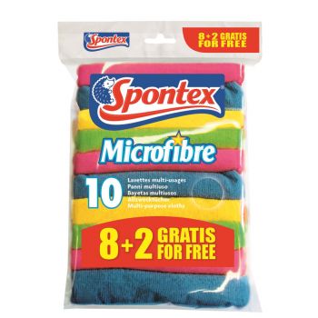 Hlavný obrázok Utierka Spontex Microfibre 8+2ks 30x30cm