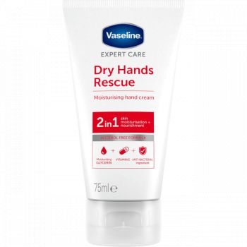 Hlavný obrázok Vaseline Dry Hands Rescue krém na ruky antibakteriálny 2in1 75ml