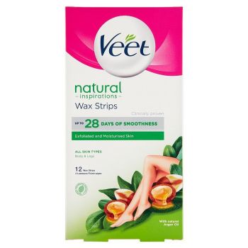 Hlavný obrázok Veet voskové pásiky na Telo Naturals s Argánový olejom 12ks