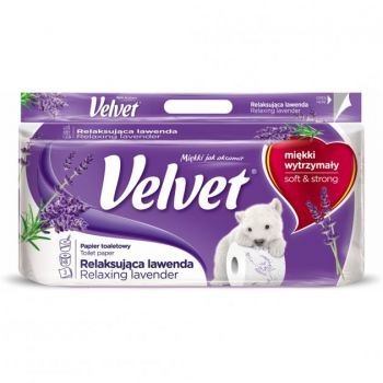 Hlavný obrázok Velvet toaletný papier Levander 3-vrstvový 8ks