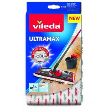 Hlavný obrázok Vileda náhrada na mop UltraMax Microfibre 2v1 plochý cv.