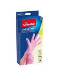 Vileda Simple hygienické rukavice M/L ružové nepudrované 100ks