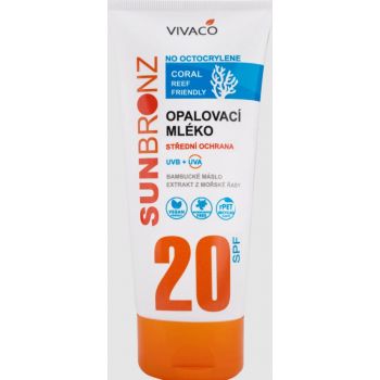 Hlavný obrázok Vivaco Sun Bronz Coral Friendly opaľovacie mlieko bez octocrylenu SPF20 200ml