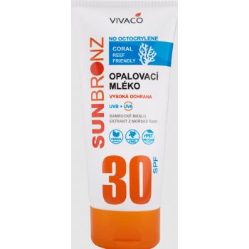 Hlavný obrázok Vivaco Sun Bronz Coral Friendly opaľovacie mlieko bez octocrylenu SPF30 200ml