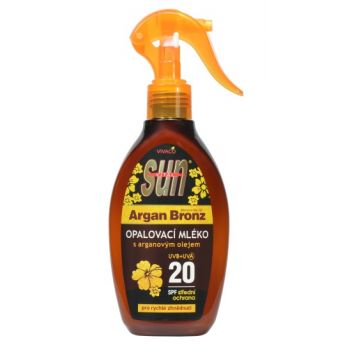 Hlavný obrázok Vivaco Sun Vital Argan Bronz opaľovacie mlieko s arganovým olejom SPF20 200ml